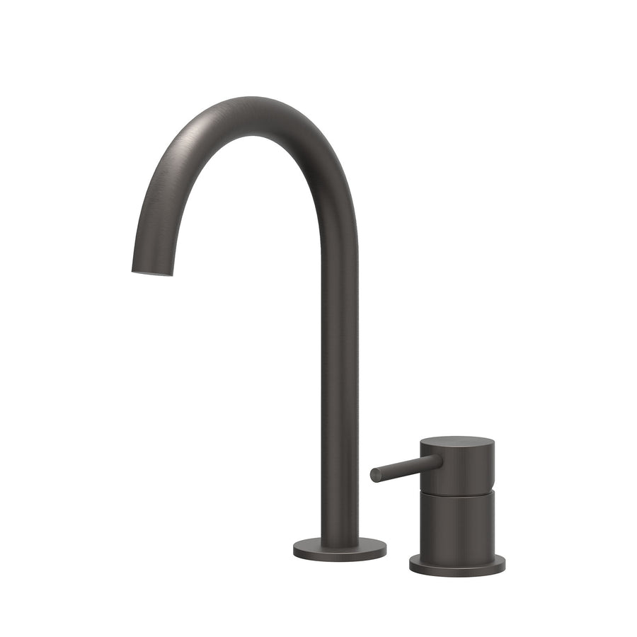 IVY IVY Concord 2-gats Wastafelmengkraan Bladmontage – Cold Start – RVS316 gebr. carbon black PVD