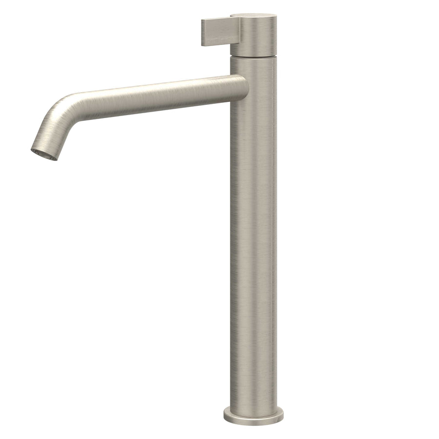 IVY Eenhendel wastafelmengkraan opbouw model L, coldstart, Gebr. nickel PVD - productfoto - SKU 6101153