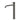 IVY Eenhendel wastafelmengkraan opbouw model L, coldstart – Gebr. metal black PVD