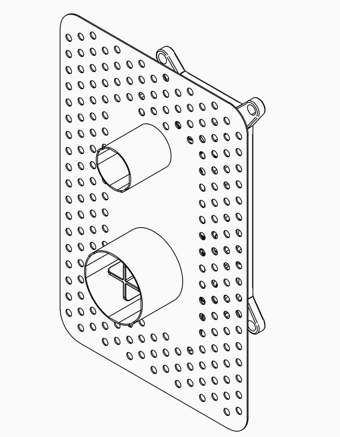 IVY inbouwbox 2-gats wastafelmengkraan – verticaal detail