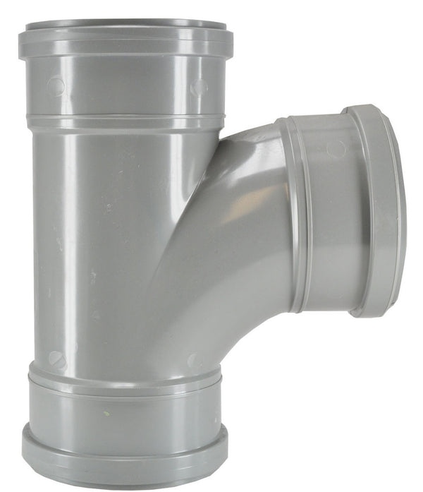 Nicolle T-stuk 3 x manchet 110 mm 90 graden PVC
