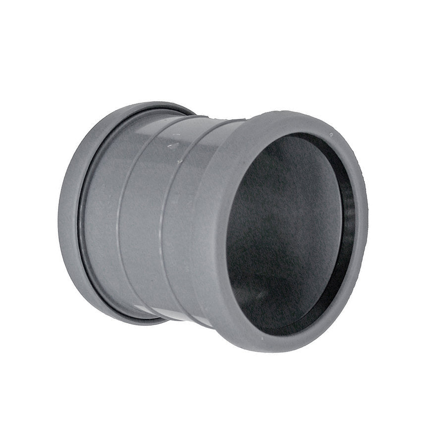 Nicolle overschuifmof dubbele manchet PVC 40 mm - productfoto