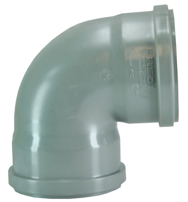 Nicolle afvoerbocht dubbele manchet 110 mm 90 graden PVC