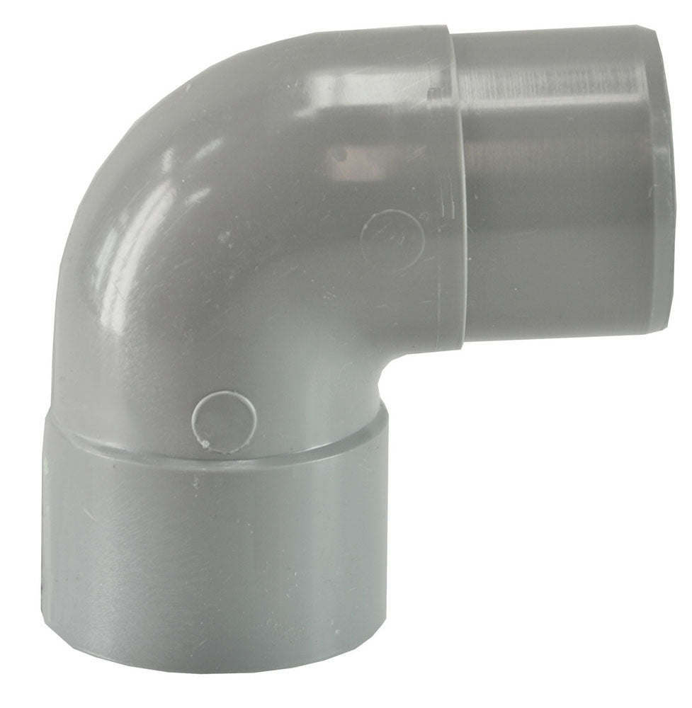 Nicolle/ Jimten/ Redi Nicolle/ Jimten/ Redi Nicolle afvoerbocht mof spie pvc 50 mm x spie 50 mm 90 graden PVC - productfoto