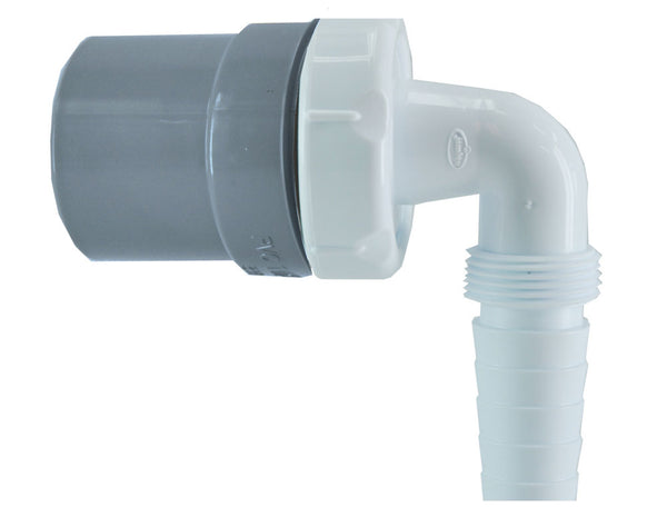 Nicolle machine aansluitstuk recht 40 mm PP/PVC