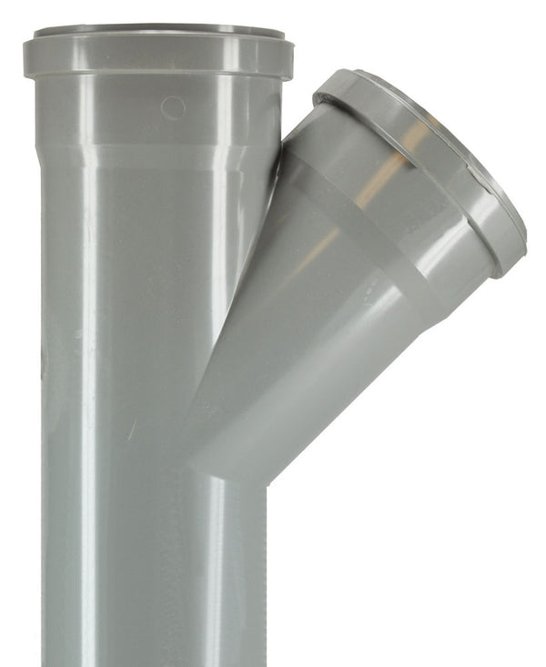 Nicolle T-stuk 2 x manchet 1 x spie 110 mm 45 graden PVC