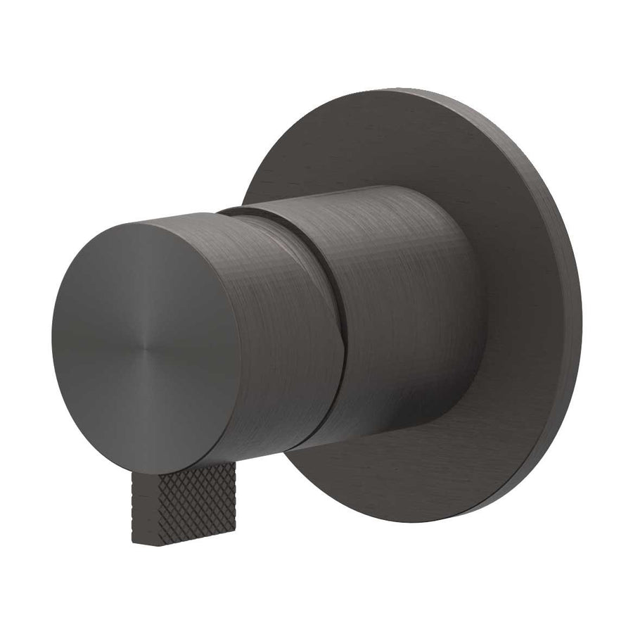 IVY Inbouw douchemengkraan eenhendel, RVS316 gebr. carbon black PVD - productfoto - SKU 6201074