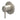IVY Afbouwdeel inbouw 2-weg stop-omstel, Gebr. nickel PVD - productfoto - SKU 6201103