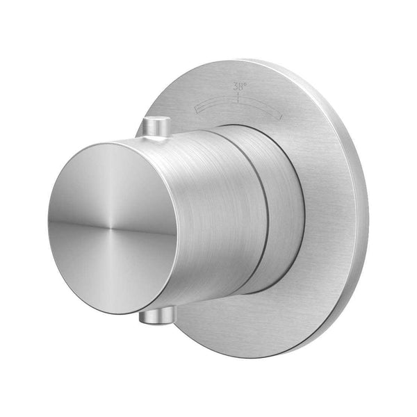 Afbouwdeel doorstroom inbouwstopkraan symmetry met rond rozet