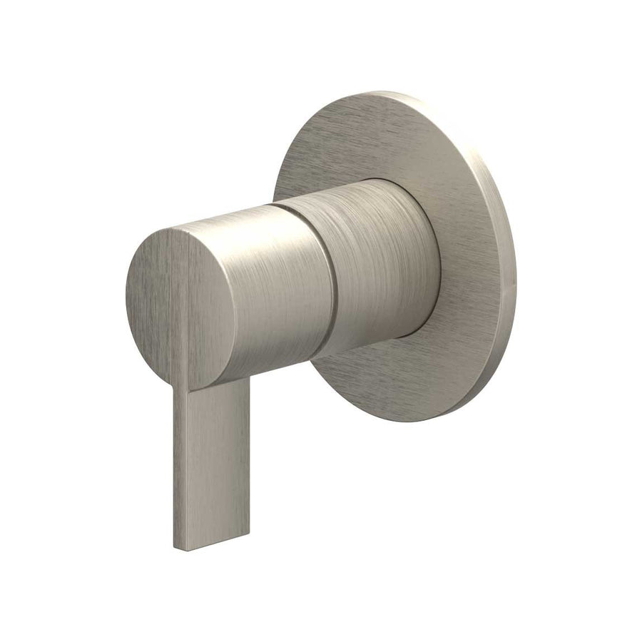 IVY Afbouwdeel inbouw douchemengkraan eenhendel met rond rozet, Gebr. nickel PVD - productfoto - SKU 6202053