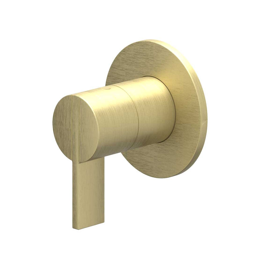 IVY Afbouwdeel inbouw 2-weg stop-omstel, Gebr. mat goud PVD - productfoto - SKU 6202104