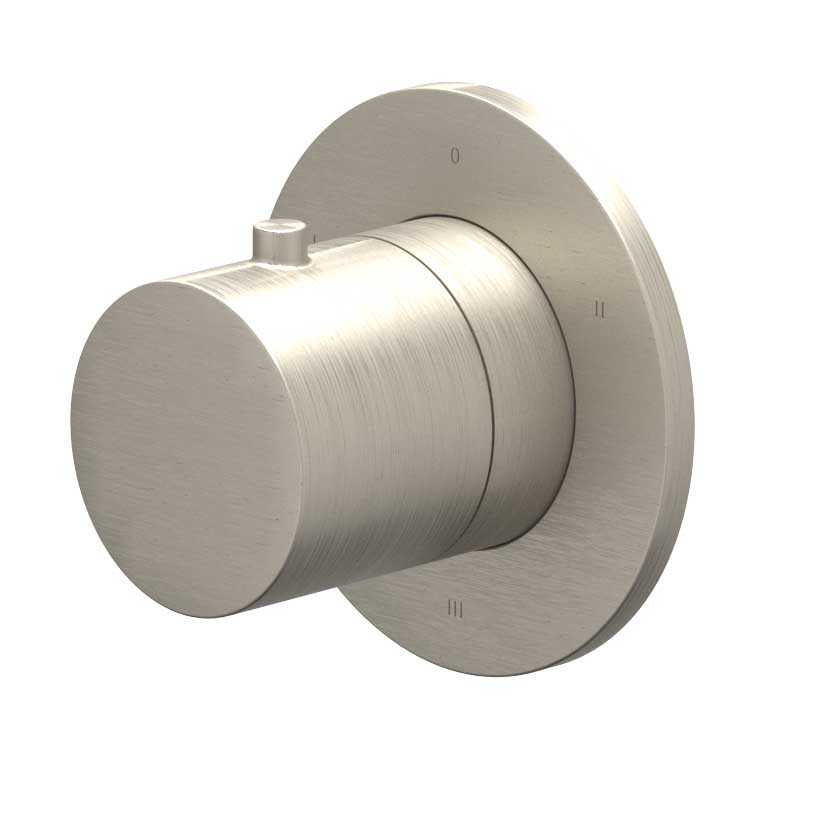 IVY IVY Bond 3-weg Stop-Omstel Afbouwdeel – Rond Rozet – Gebr. nickel PVD