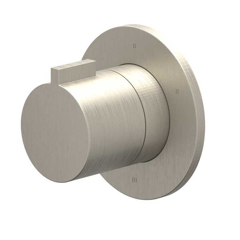 IVY IVY Pact 3-weg Stop-Omstel Afbouwdeel – Rond Rozet – Gebr. nickel PVD