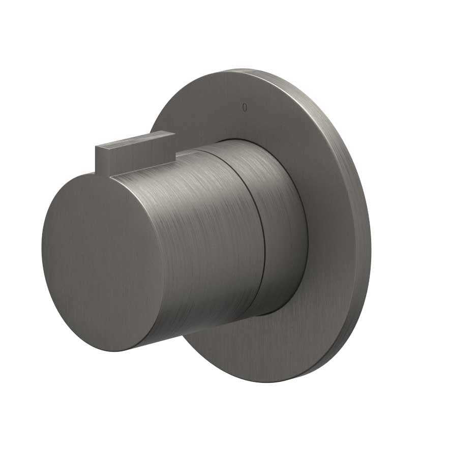 IVY IVY Pact Inbouwstopkraan Afbouwdeel – Rond Rozet – Gebr. metal black PVD