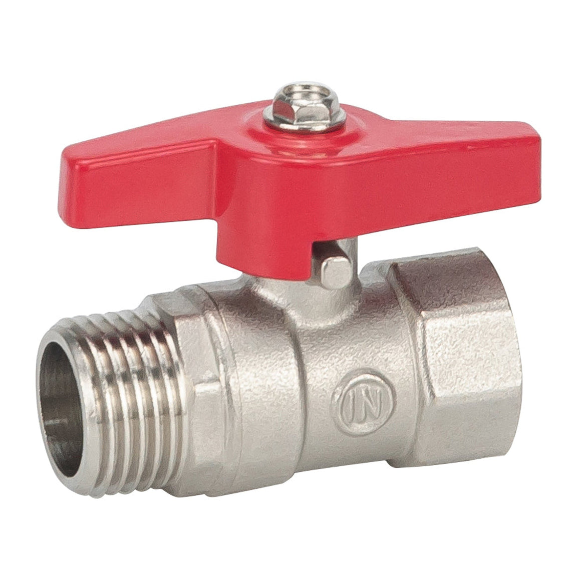 Riko kogelstopkraan met vlindergreep bi x bu 1/2" - productfoto