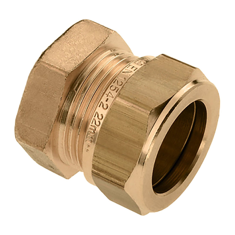 Riko eindkoppeling messing Kiwa Gastec 28 mm knel - productfoto