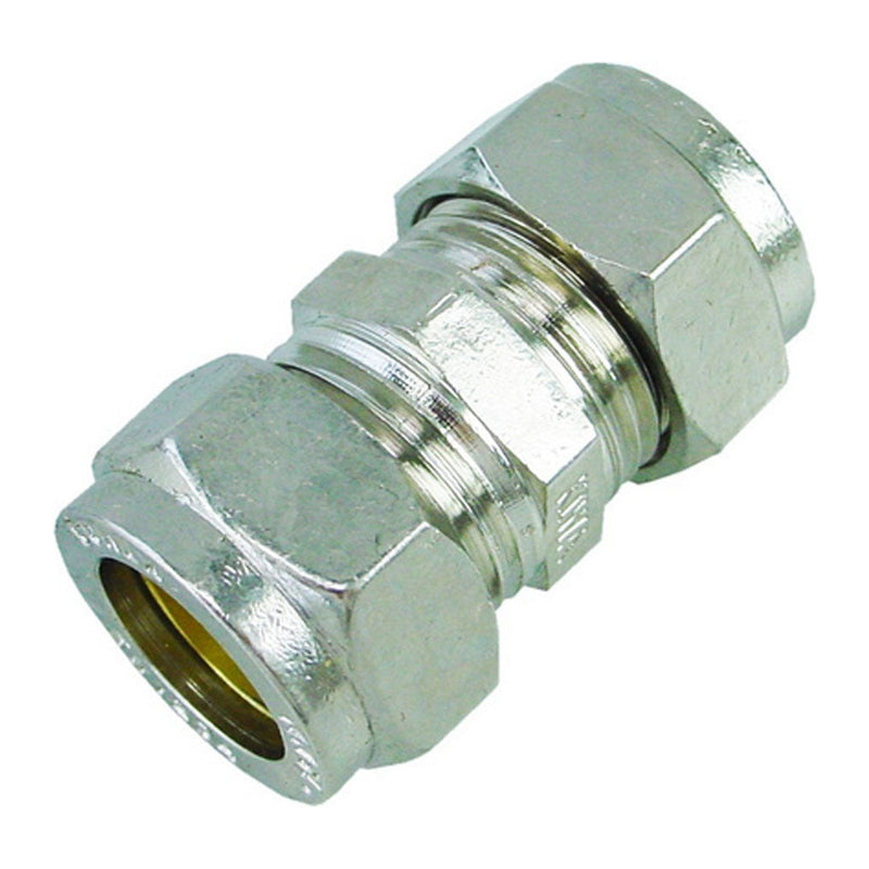 Riko knelkoppeling verloopsok 10 x 12 mm vernikkeld - productfoto