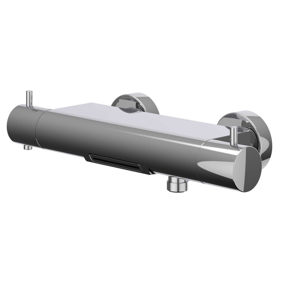 IVY Badthermostaatkraan opbouw cooltouch met cascade uitloop, Chroom - productfoto - SKU 6301051