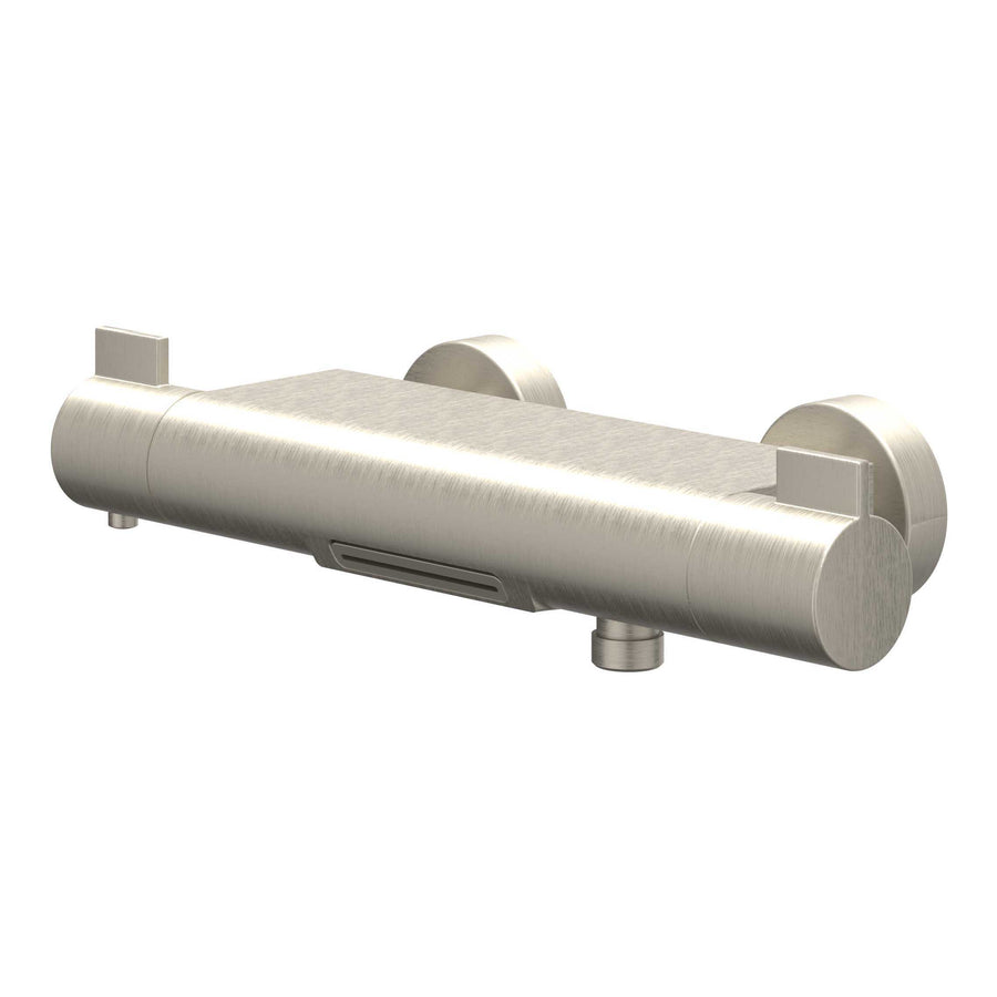 IVY Badthermostaatkraan opbouw cooltouch met cascade uitloop – Gebr. nickel PVD