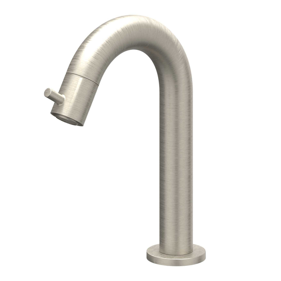 IVY Fonteinkraan gebogen staand model S, Gebr. nickel PVD - productfoto - SKU 6401053