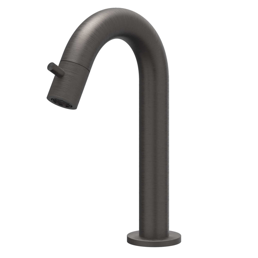 IVY Fonteinkraan gebogen staand model S, RVS316 gebr. carbon black PVD - productfoto - SKU 6401064