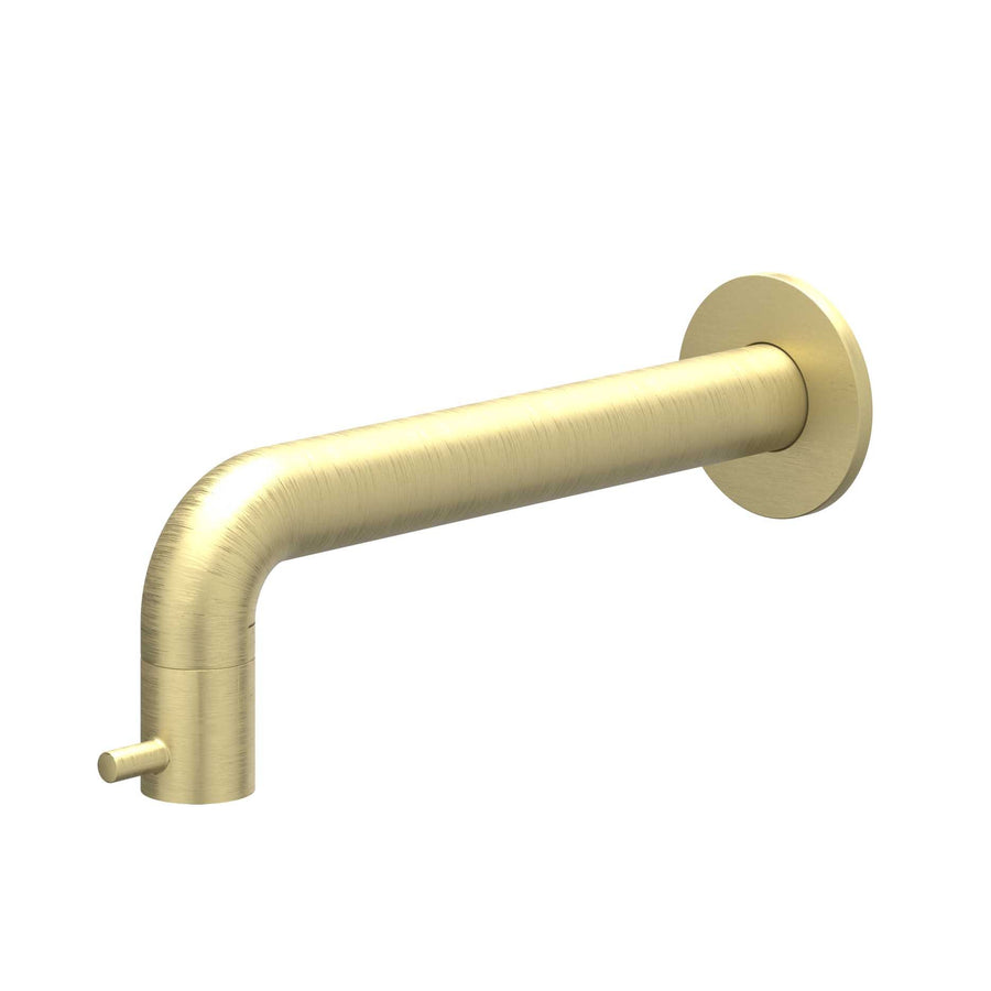 IVY Fonteinkraan wandmodel 1/2" aansluiting, inkortbaar, Gebr. mat goud PVD - productfoto - SKU 6401104