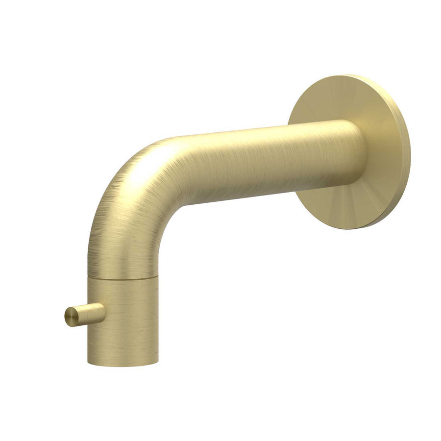 IVY Fonteinkraan wandmodel niet inkortbaar HOH12,5cm – RVS316 gebr. mat goud PVD