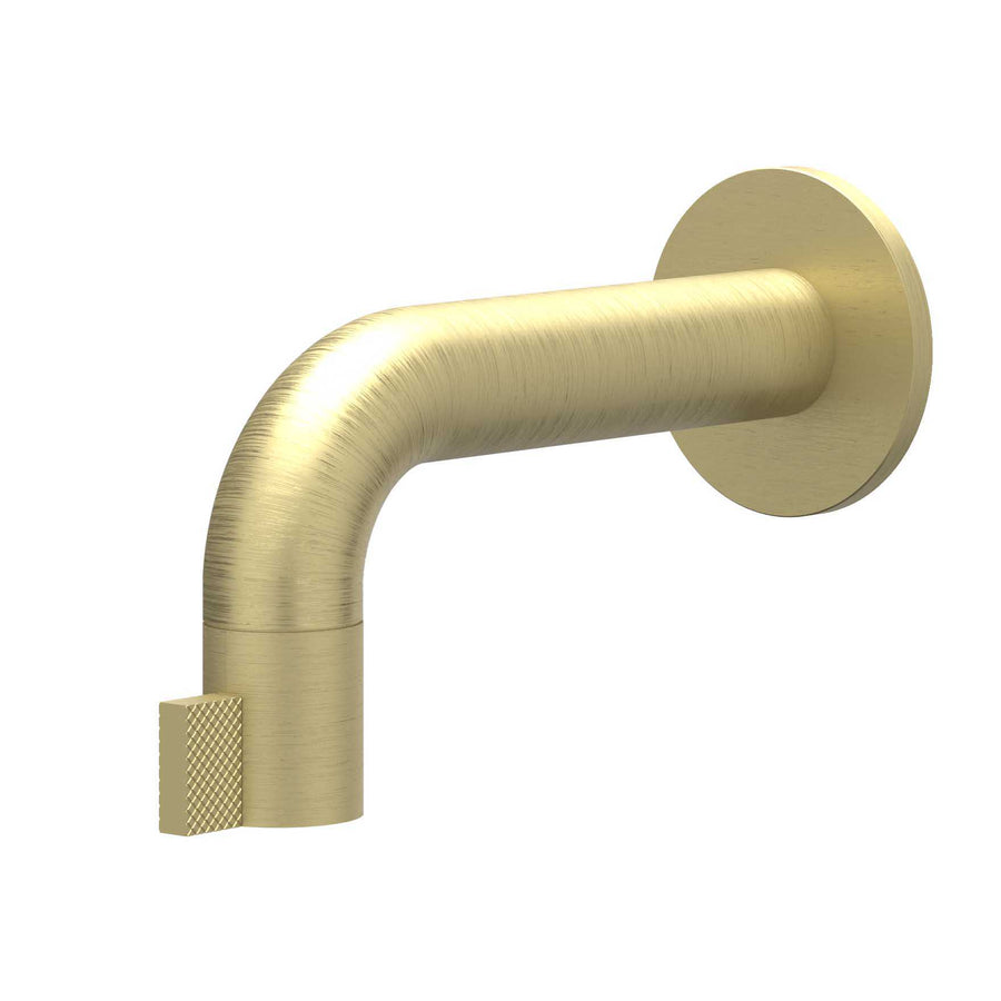 IVY Fonteinkraan wandmodel niet inkortbaar HOH12,5cm – RVS316 gebr. mat goud PVD