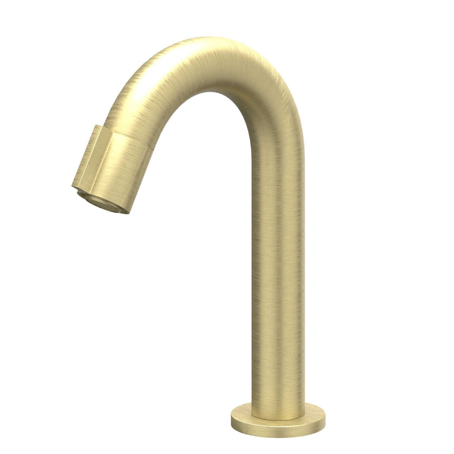 IVY Fonteinkraan gebogen staand model S, Gebr. mat goud PVD - productfoto - SKU 6402054