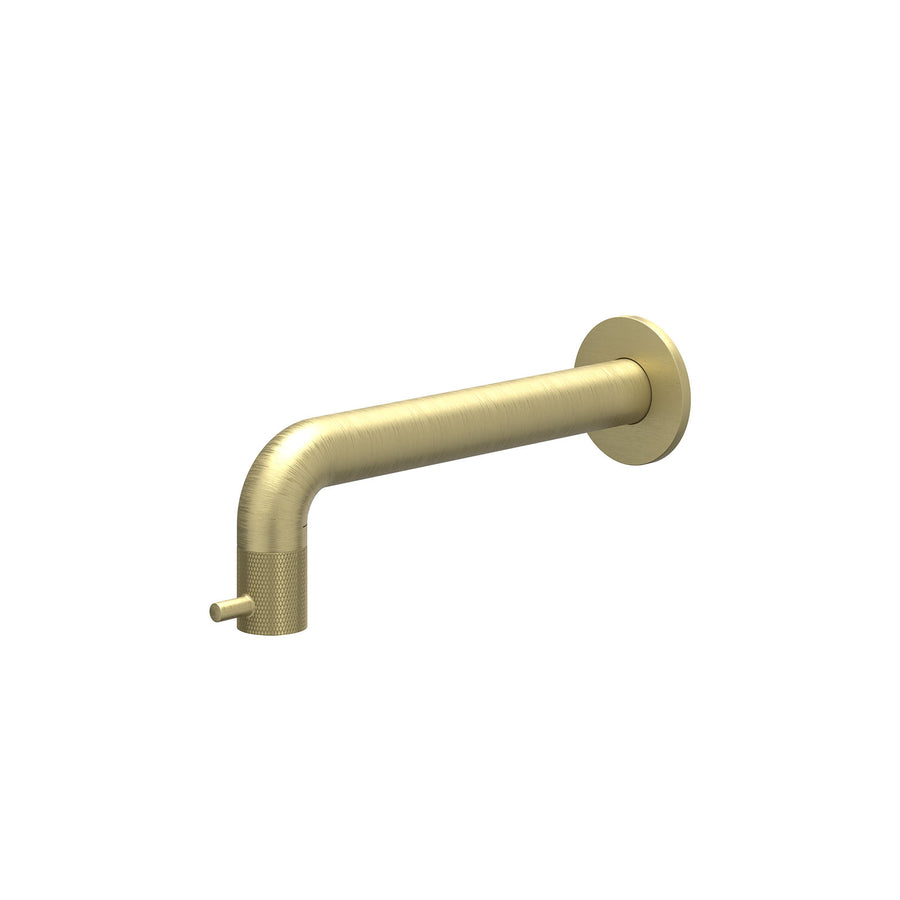 IVY Fonteinkraan wandmodel 1/2" aansluiting, inkortbaar – Gebr. mat goud PVD
