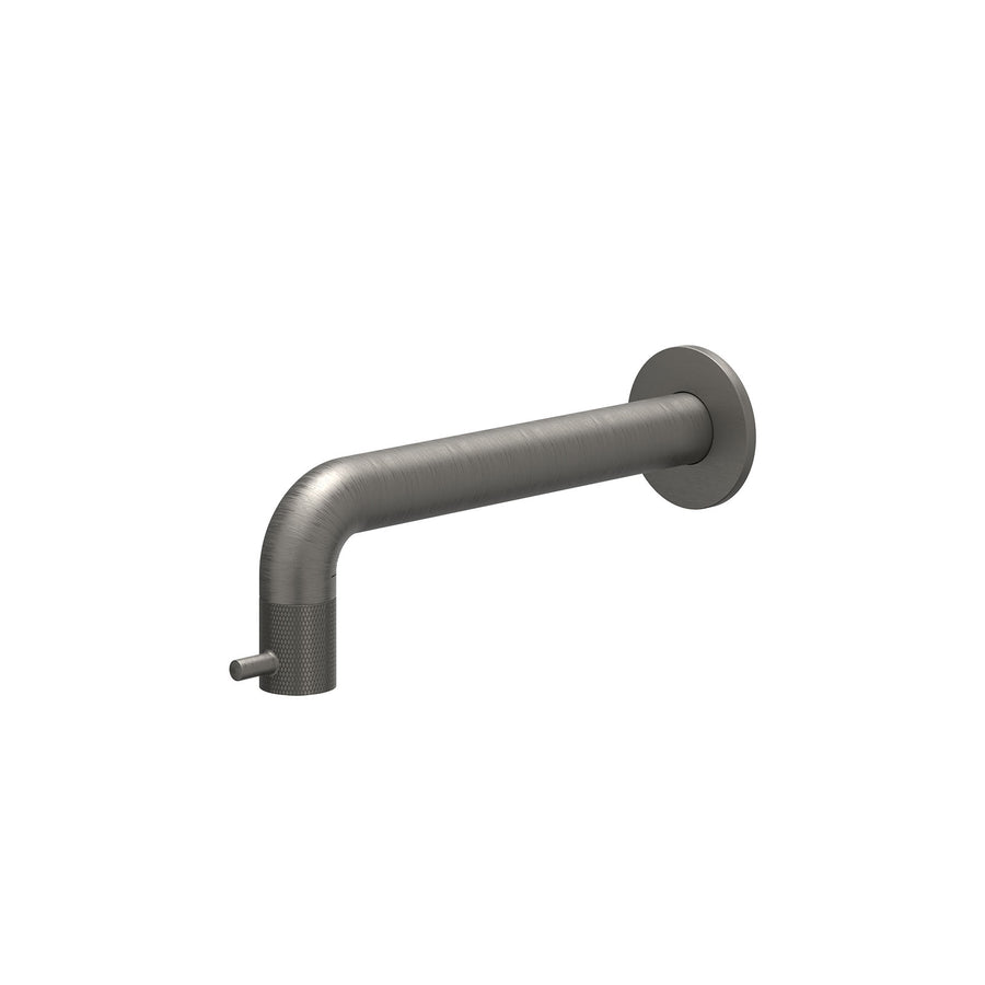 IVY Fonteinkraan wandmodel 1/2" aansluiting, inkortbaar – Gebr. metal black PVD