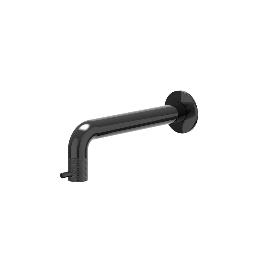 IVY Fonteinkraan wandmodel 1/2" aansluiting, inkortbaar – Zwart chroom PVD