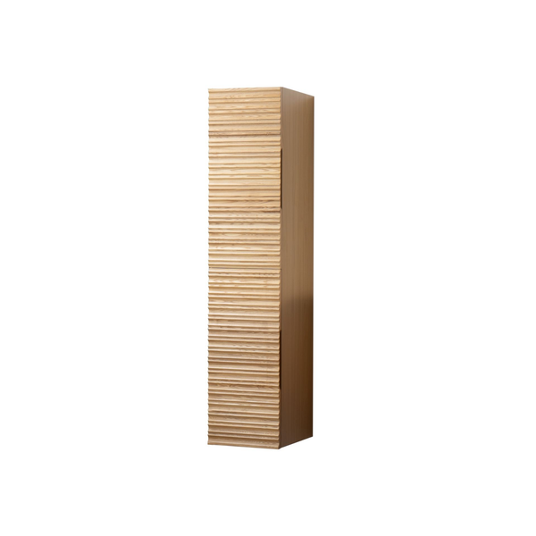 ALONI KAMELLIA hoge badkamerkast – Greeploos & softclose – Omkeerbaar