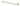 IVY Wandhanddoekrek 60cm enkel – Gebr. mat goud PVD