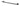 IVY Wandhanddoekrek 60cm enkel – Zwart chroom PVD