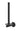 IVY Reserverolhouder wandmodel, 2 rollen – Mat zwart PED