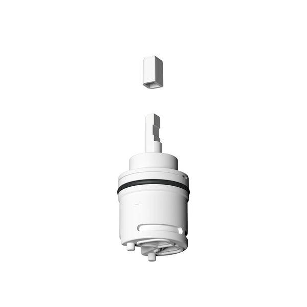 Cartridge wand inbouw wastafelmengkraan & 2-gats bladmontage