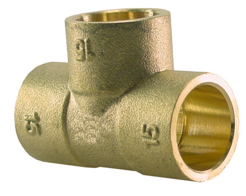 Riko soldeerfitting T-stuk messing 22 mm - productfoto