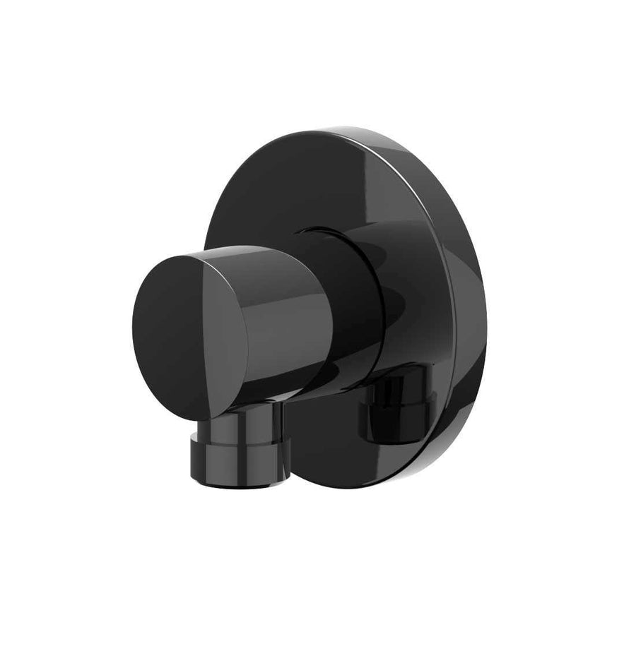 IVY Wanduitlaat 1/2" – Zwart chroom PVD