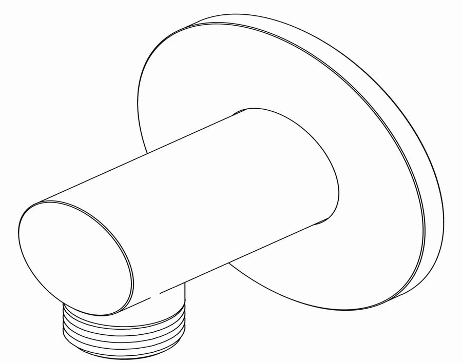 IVY Wanduitlaat 1/2" – RVS316 gebr. mat goud PVD