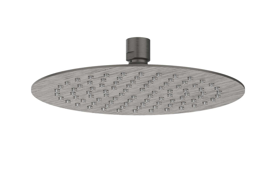 IVY Hoofddouche slim 20cm antikalk nozzels, eco-air – Gebr. metal black PVD