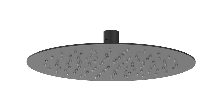 IVY Hoofddouche slim 25cm antikalk nozzels, eco-air, Mat zwart PED - productfoto - SKU 6900552