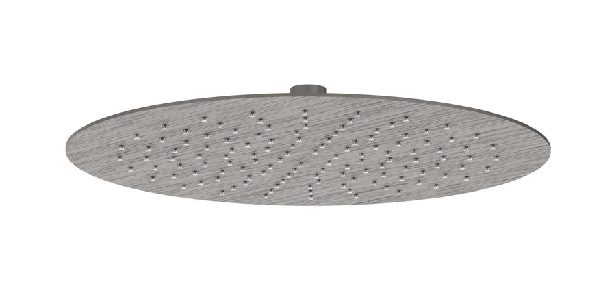 IVY Hoofddouche slim 30cm antikalk nozzels, eco-air – Gebr. metal black PVD