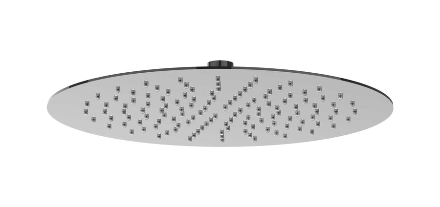 IVY Hoofddouche slim 30cm antikalk nozzels, eco-air – Zwart chroom PVD