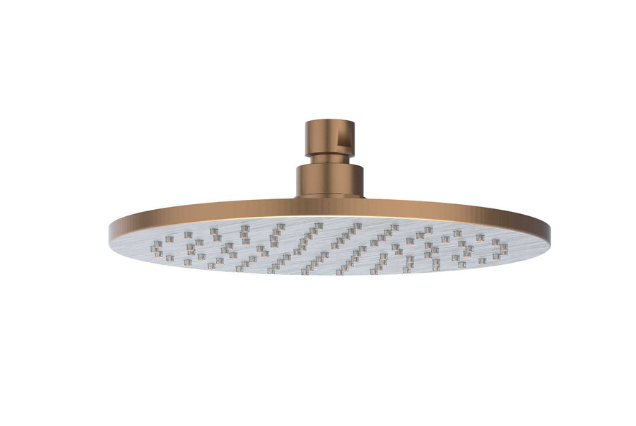 IVY Hoofddouche medium 20cm met antikalk nozzels – RVS316 gebr. mat koper PVD