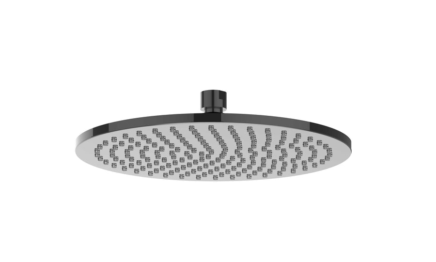 IVY Hoofddouche medium 25cm met antikalk nozzels – Zwart chroom PVD