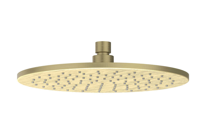 IVY Hoofddouche medium 25cm met antikalk nozzels – RVS316 gebr. mat goud PVD