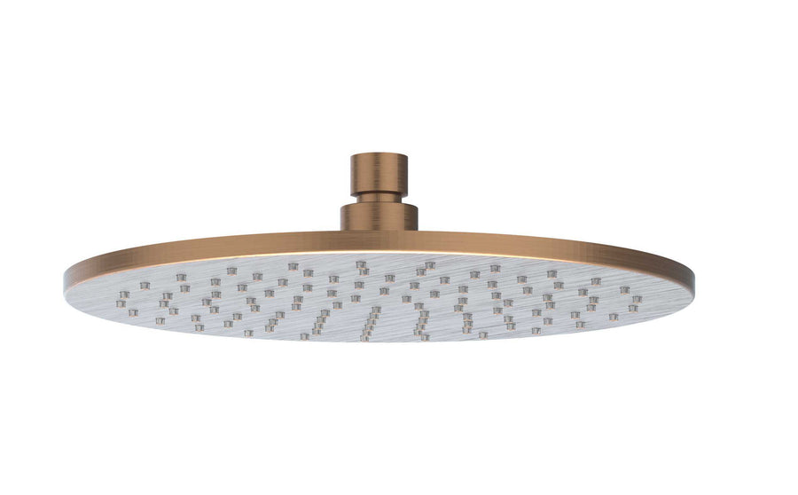 IVY Hoofddouche medium 25cm met antikalk nozzels – RVS316 gebr. mat koper PVD
