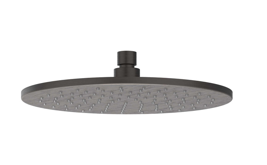 IVY Hoofddouche medium 25cm met antikalk nozzels – RVS316 gebr. carbon black PVD
