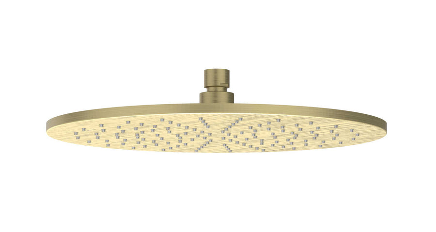 IVY Hoofddouche medium 30cm met antikalk nozzels – RVS316 gebr. mat goud PVD